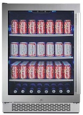 Avallon ABR241SGLH Built-In Beverage Cooler, 152 Can