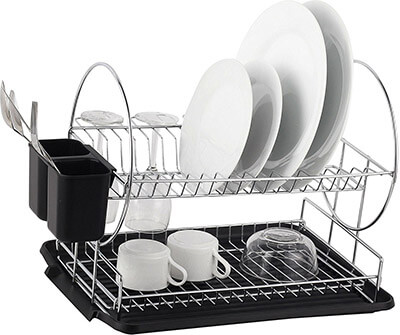 Neat-O Deluxe 2 Tier Chrome-plated Steel Dish Rack