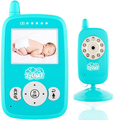 Zzume Wireless Video Baby Monitor Camera with Night Vision Temperature Sensor