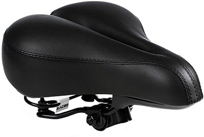 Zacro Gel Bike Saddle BS053 Dual Spring Artificial Leather Bike Seat