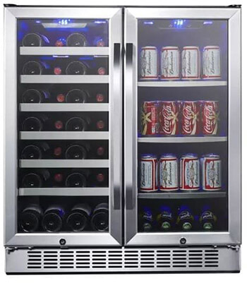 EdgeStar CWB2886FD French Doors Wine and Beverage Cooler