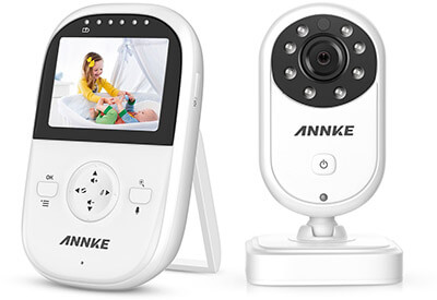 ANNKE Wireless Baby Monitor 2.4 inch LCD Screen and Two-Way Audio