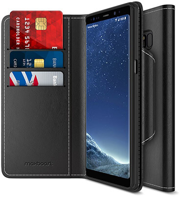 Maxboost Samsung Galaxy Note 8 Wallet Case Wallet Series Folio Style