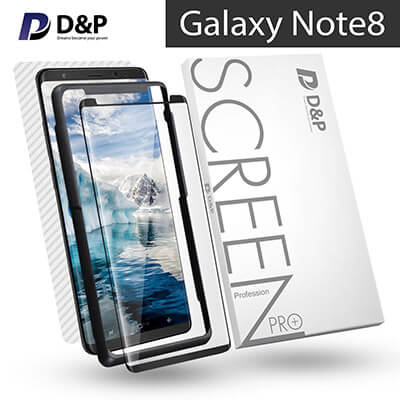 D&P 3D High Transparency 9H Tempered Glass Screen Protector with Align Kit