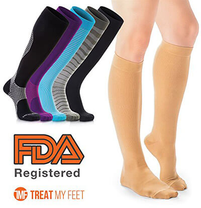 Treat MY Feet Compression Stockings for Men and Women