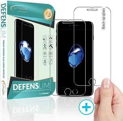 WITKEEN Tempered Glass Screen Protector for iPhone 8