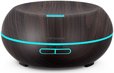 URPOWER Ultrasonic Cool Mist Essential Oil Diffuser, Wood Grain