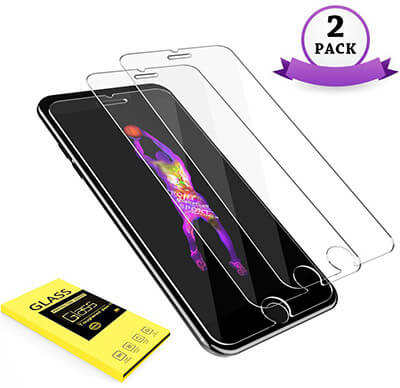 Besprotek Tempered Glass Premium High Definition Clear Screen Protector for iPhone 8