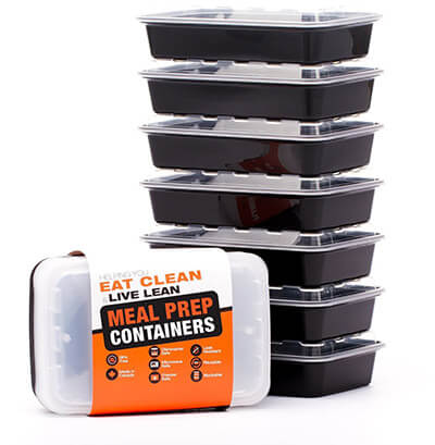 Evolutionize BPA-Free Reusable Microwavable Meal Prep Containers with lids