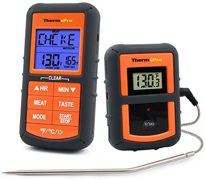 ThermoPro TP07 Wireless Digital Cooking Food Meat Thermometer, 300 Feet Range