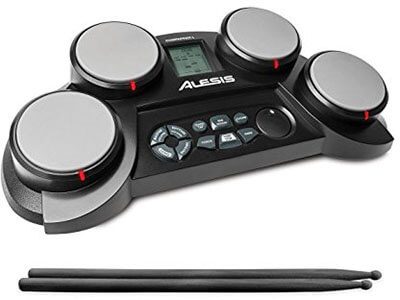 Alesis Compact Kit Portable Electronic Drum Kit with Built-In Learning Tools