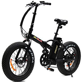 Addmotor MOTAN Folding Fat Tire Electric Bicycles, 500W Bafang Motor Li-ion Battery