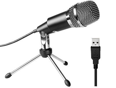 Fifine Plug &Play Home Studio USB Microphone for Mac & PC