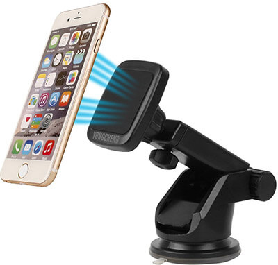 Yongcheng Scalable Long Arm Universal Smart Phone Dashboard & Windshield Magnetic Car Phone Holder