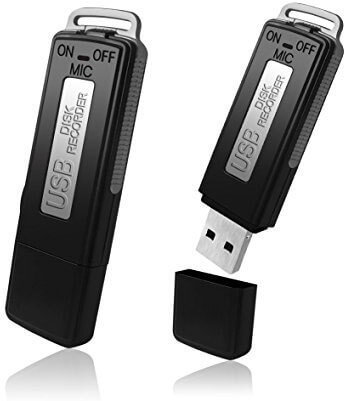 FlatLED Digital Audio Voice Recorder 8GB USB Pen Drive