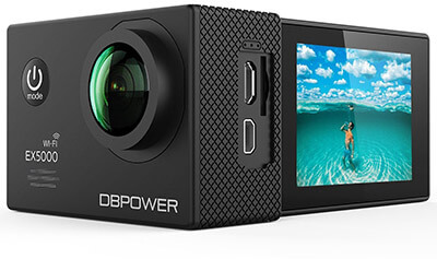 DBPOWER EX5000 Action Camera, 1080p HD Waterproof Cam