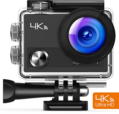 APEMAN 4K Wi-Fi Waterproof Camera, Ultra Full HD Sports Cam