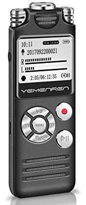 Yemenren 8GB Sound Digital Audio Recorder, USB, Rechargeable, Triple Microphone