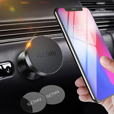 GETIHU Car Phone Mount Universal Dashboard Magnetic Cell Phone Holder