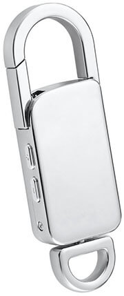 Sean Mini Audio Digital Voice Recorder, 8GB, Metal Casing Keychain