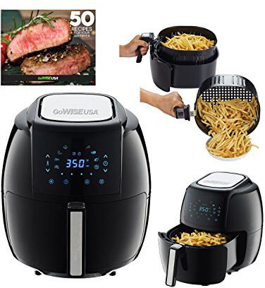 GoWISE USA Programmable 8-in-1 Air Fryer XL, 5.8-QT