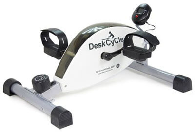 DeskCycle Exercise Bike Pedal Exerciser, White