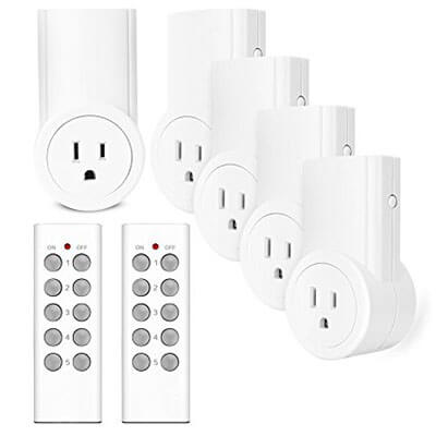 Etekcity Wireless Remote Controlled Electrical Outlet Switch