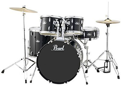 Pearl RS525SCC31 Roadshow, 5-Piece Drum Set Jet Black