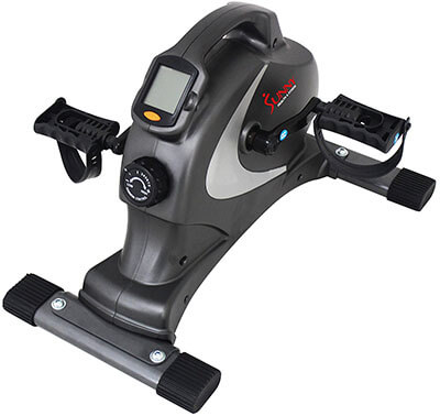 Sunny SF-B0418 Health and Fitness Magnetic Mini Exercise Bike, Gray