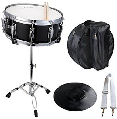 ADM Student Snare Drum Set, with, Sticks, case, Practice Pad Kit & stand