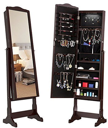 Langria Free Standing Jewelry Armoire