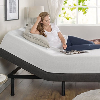 Zinus Smart Adjustable Bed Frame, Mattress Foundation