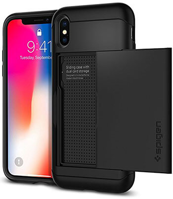 Spigen Slim Dual Layer Armor CS iPhone X Case with Slim