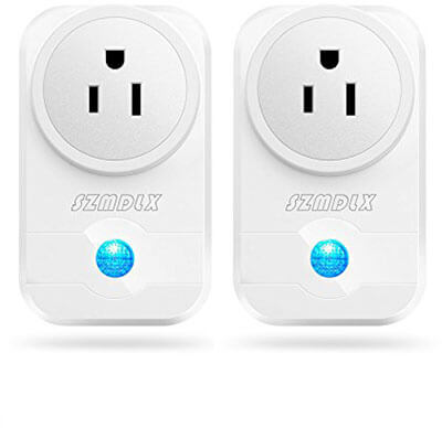 SZMDLX Wifi Plug Wireless Outlet Wifi Timer Socket Remote Control, 2 Packs