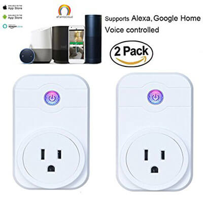 Xmstar Smart Plug Compatible with Alexa Smart Plug, WiFi Socket Remote Controlled Outlet
