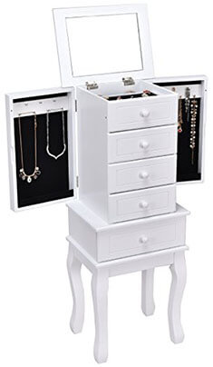 Giantex Standing Jewelry Armoire