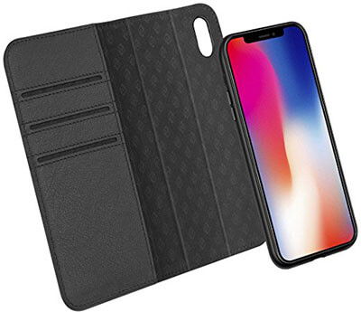 Zover iPhone X Leather Wallet Case