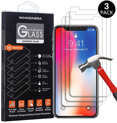 Winwonbra iPhone X Tempered Glass Screen Protector