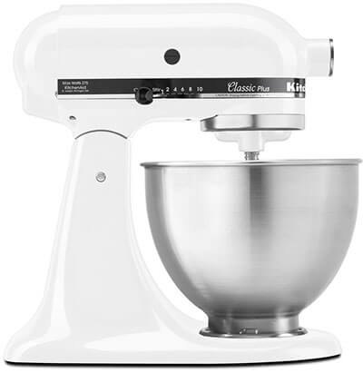 KitchenAid KSM75WH Stand Mixer Classic Plus Series