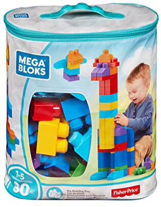 Mega Blocks Big Building Bag, 80-Piece Classic