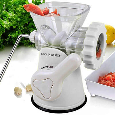 F&W Kitchen Basics Meat Grinder and Vegetable Grinder and Sausage Stuffer