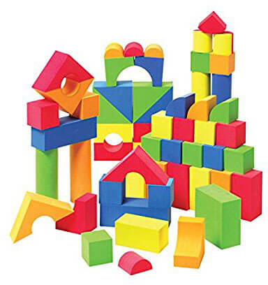 Liberty Imports EVA Foam Creative Educational Building Blocks, 131 Pcs