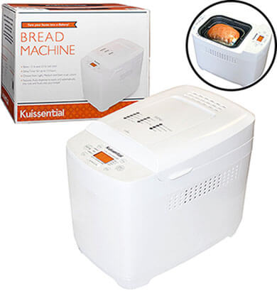 Kuissential 2-Pound Programmable Bread Machine, 13 Settings and 13-Hour Delay Timer