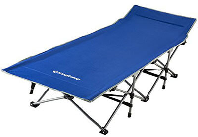 KingCamp Sturdy Stable Folding Camping Bed Cot Carrying Bag