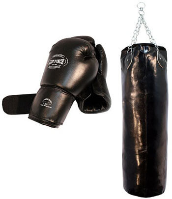 Last Punch Heavy Duty Pro Boxing Gloves and Huge Punching Bag