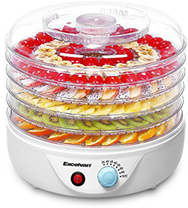 Excelvan 5 Tier 240W Electric Food Fruit Dehydrator Preserver Airflow