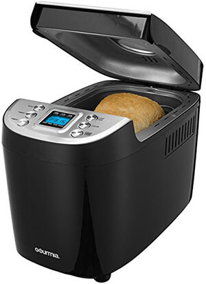 Gourmia GBM3100 - 3 LB Electric Bread Maker, Programmable LCD Display 15 Digital Programs