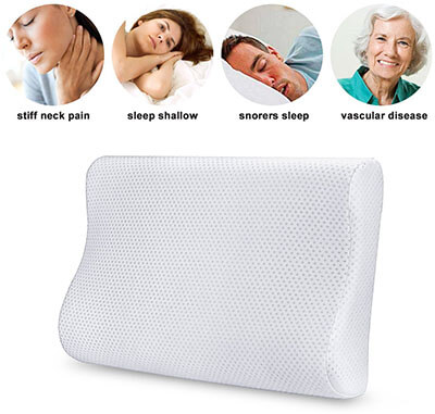 Aohayo Memory Foam Hypoallergenic Material Comfortable Pillow