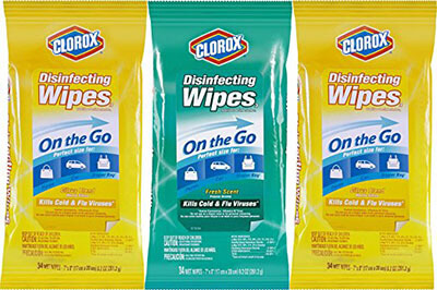 Clorox Disinfecting Wipes on the Go Value Pack, Fresh Scent
