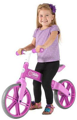 Yvolution Y Velo Jr. Double Wheel - Pink Balance Bike